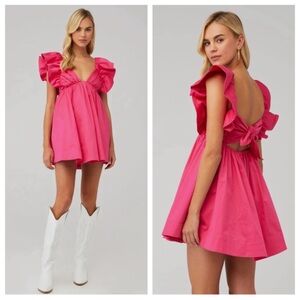 For Love and Lemons Clementine Mini Dress in Size Medium